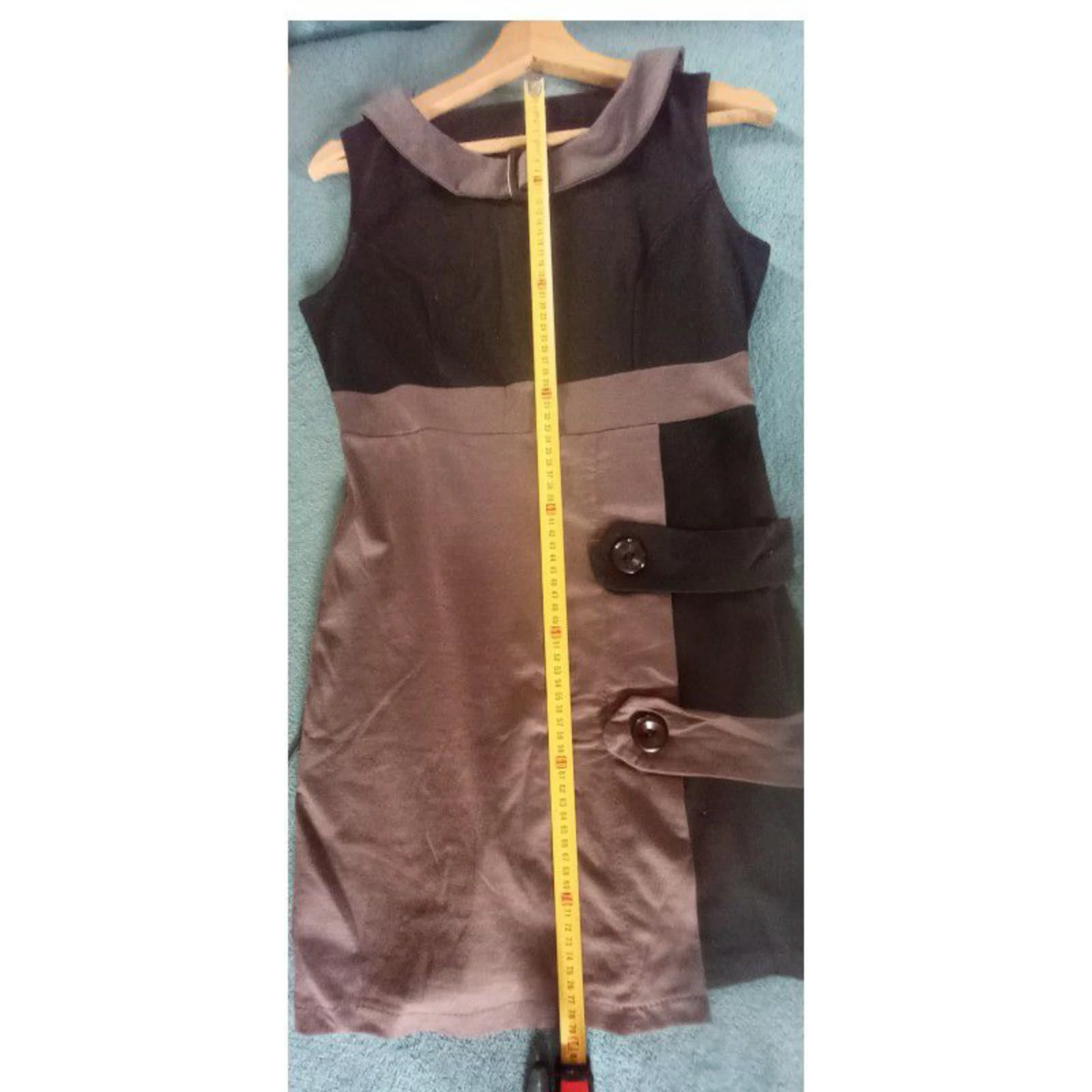 Vestido bicolor tamanho 36 em ótimo estado – photo 4